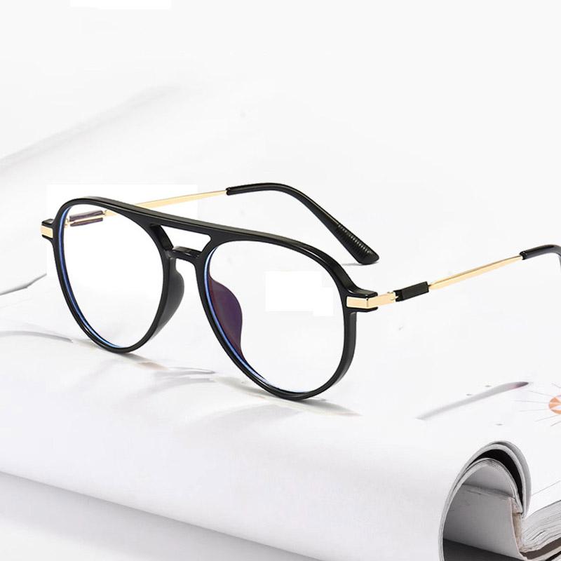 

Men Pilot Oval Reading Glasses Frame 0+0.5...+4.0 Farsightedness Eyewear Double Beam Design For Elderly Men And Women 0.5