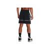 Under Armour Striped Trim Woven Basketball Shorts Men Shorts Black 1377309-001