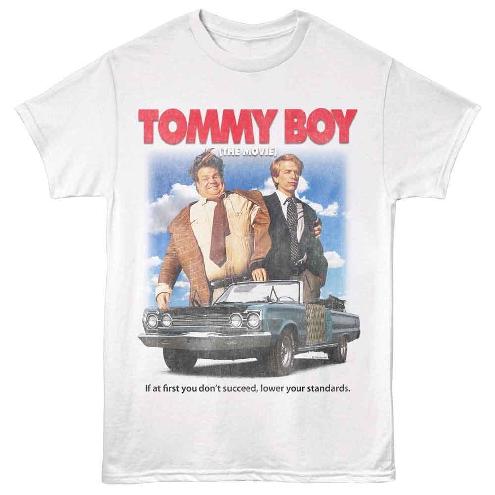Tommy Boy - Movie Poster - American Classics - White Solid Adult Short Sleeve T-