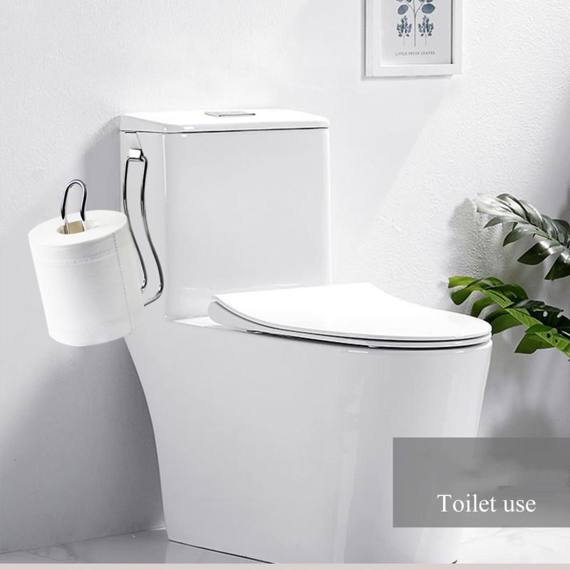304 Stainless Steel Bathroom Wall Organizer No Punch Toilet Tissue Dispenser Multi Functional Rack Toilet Paper Holder Bathroom