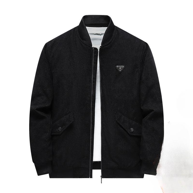 Autumn and Winter Velvet Thickened Cotton-padded Clothes Men's Middle-aged Loose Outdoor Casual Tooling Multi-pocket Corduroy Jacket Men