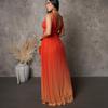 2025 Summer Gradient Strappy Backless Long Dress