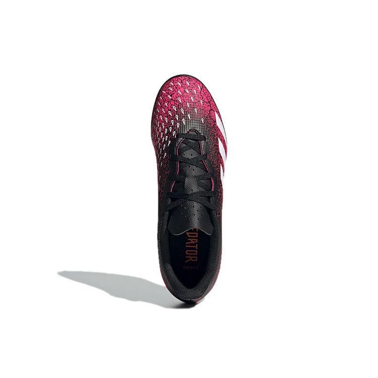 Adidas Predator Freak.4 Round Toe Lace-Up Low Top TF (Rubber Studs) Slip-Resistant Durable Soccer Shoes Men Soccer Shoes Black FW7525