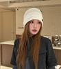 Cute little starfish cold hat female face small autumn and winter versatile headgear lazy wind thin pile hat tide