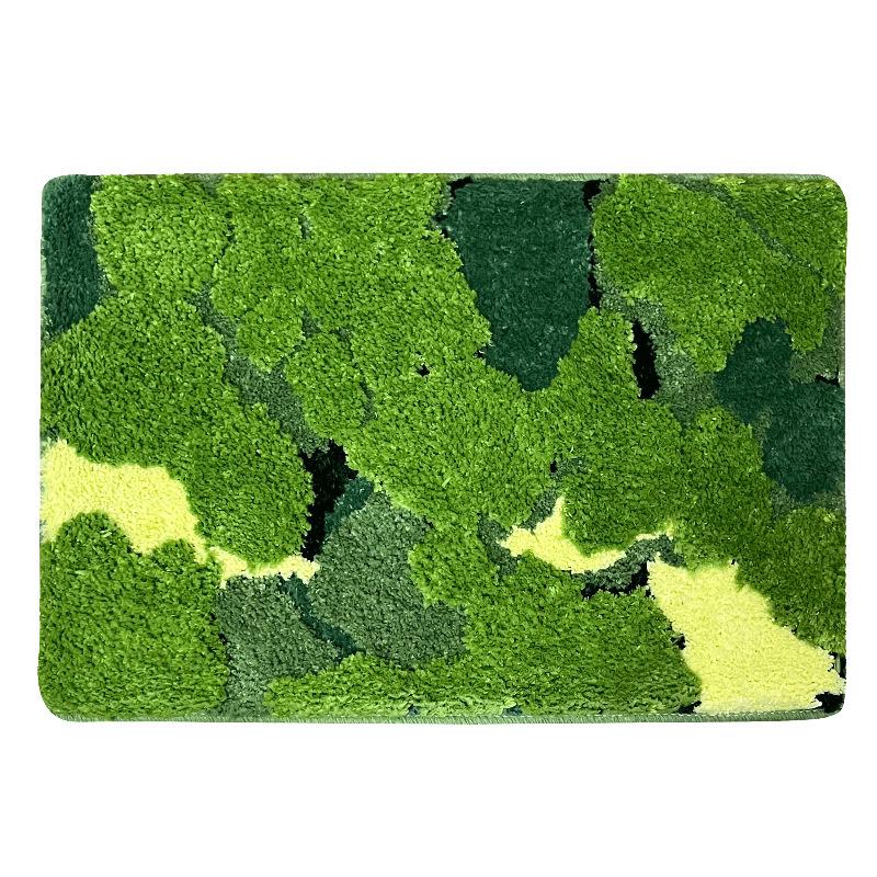 

Ковер из лесного тафтингового мха, утолщенный, мягкий, впитывающий коврик для ванной, неправильной формы, противоскользящий коврик для пола, комнатный, прикроватный, плюшевый ковер 60x80cm