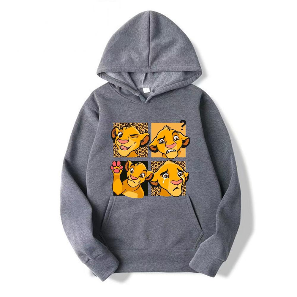 2025 New Disney The Lion King Hoodies Cartoon Anime for Men Women Couple Hooded Hoodie Youth Autumn and Winter Casual Clothes