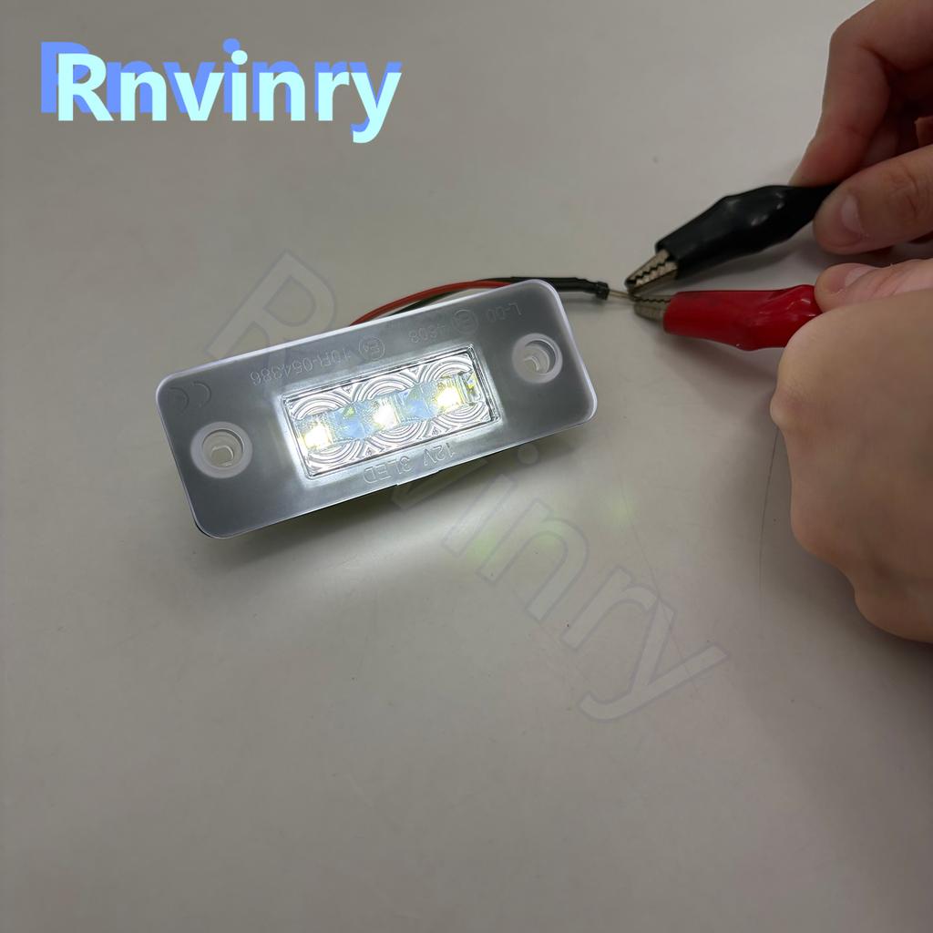 12V 6000K Xenon White Auto LED License Number Plate Light Lamp With Canbus For A8 3D 2002-2010