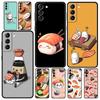 Süße Cartoon Sushi Handyhülle Für Samsung Galaxy S25 Edge S24 S23 S22 S21 Ultra S20 FE 5G S10 S10E S9 Plus Weiche TPU Hülle