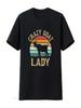 Crazy Goat Lady T Shirt Lover Funny Animal Cotton For Farm Enthusiast Mom Vintage Washed Top For Everyday Wear Fashion