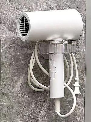 Briskstyle Transparent Bathroom Hairdryer Stand