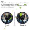 Halloween Witch Black Cat Hanging Sign 2D Flat Acrylic Broom Witch Round Sign Indoor Outdoor Porch Door Hanger Wall Hanging Decoration