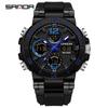 SANDA Men's Waterproof Sporty Digital Watch - Trendy, Cool, and Multifunctional for Teenagers and Students