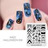kads Halloween Serie 11 Design Neglekunst Mal Bilde Mal Neglestemplingsplater Stensiler Verktøy