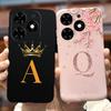 For Infinix Hot 40 Case Infinix Hot 40i Cute Crown Letters Back Cover Phone Case For Infinix Hot 40 Pro Hot40 Hot40i Soft Fundas