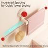 Lightweight Towel Stand Organizer Wall Mounted Hair Tie Storage Rack Towel Storage Hook  Household