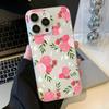 Handyhüllen für iPhone 11 13 15 Pro Max 12 14 Pro Max Hülle iPhone 16 15 Plus 13 Pro 12 Frosted Texture Painted Cartoon Flowers