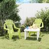 VidaXL Garden Chairs for Children Set of 2 Green 37x34x44 Cm PP 364740