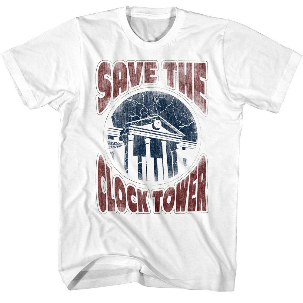 Back to The Future Save the Clock Tower Men T Shirt S