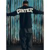T-shirt a manica lunga in cotone oversize Corteiz Alcatraz Streetwear con stampa a lettere Unisex
