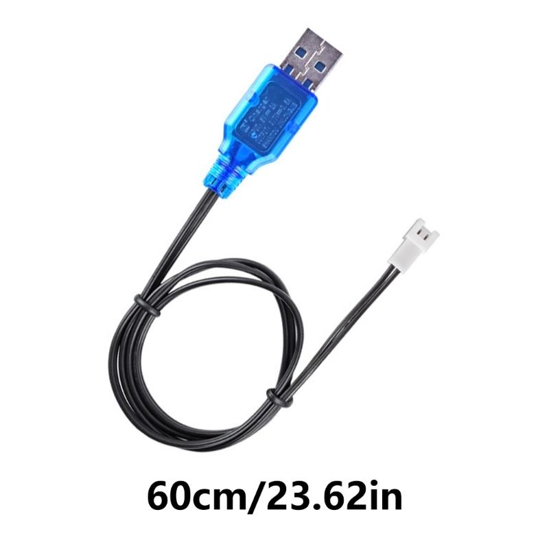 Lithium Battery Charger Wire XH2.54-2P Reverse/Forward Plug 400mAh 3.7V Charging Cable Cord for Aircraft Model UAV