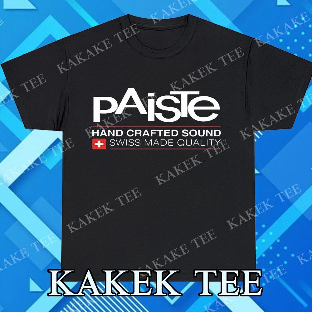 New Paiste Hand Crafted Sound Logo T-Shirt Funny Size S to 5XL XXXXL
