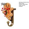 Metal Holiday Ornament Hooks Christmas Stocking Holders for Mantle, Santa Claus/Reindeer/Nutcracker/Red Bird Fireplace Heavy Duty Hangers Hangers,