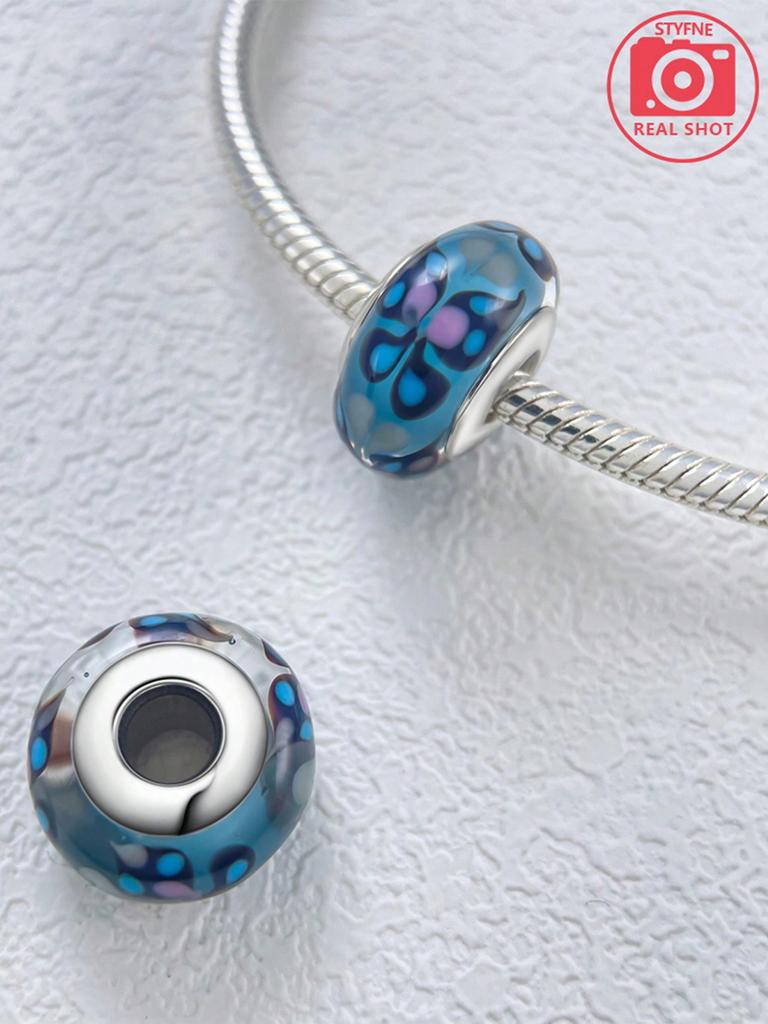 Charm Bead Charms Plata Butterfly Flower Bead Charms Charm copper Plated Compatible With Charm Bead Charms copper Authentic Bracelets for Jewellery Ma
