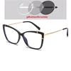 Tea Leopard Frame Cat Eye Prescription Glasses For The Nearsighted Blue Light Blocking Women Myopes Lunettes 0 -0.5 -0.75 To -6