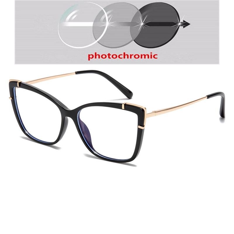 Tea Leopard Frame Cat Eye Prescription Glasses For The Nearsighted Blue Light Blocking Women Myopes Lunettes 0 -0.5 -0.75 To -6