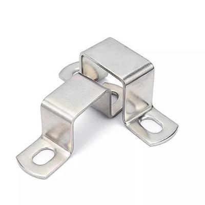 304 Stainless Steel Square Tube U-bolt Saddle Clamp Omega Bracket