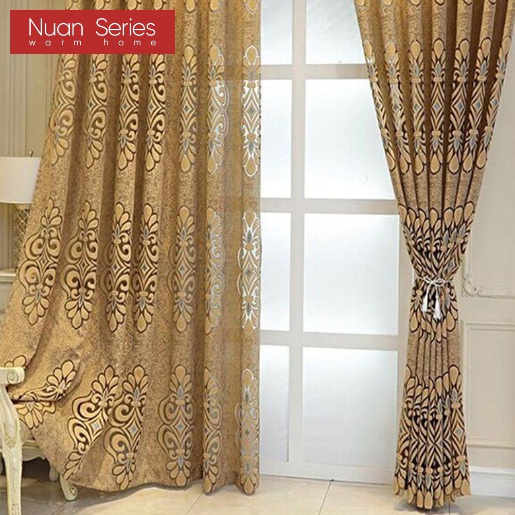 1PC Nuan Series Jacquard Sheer Curtain 20-40% Blackout Tulle for Living Room Bedroom Balcony Window Home Decor
