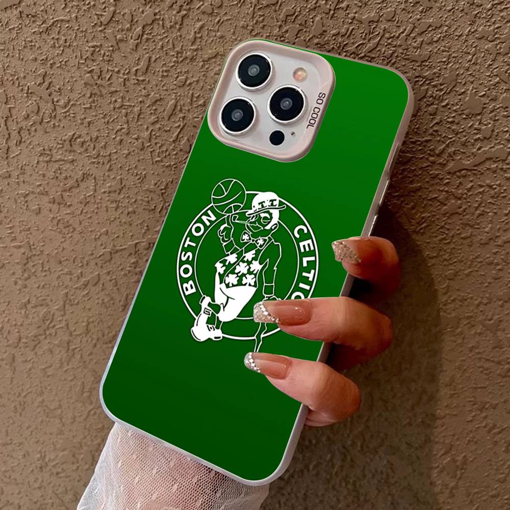 B-BostonS LOGO C-Celtics Phone Case For IPhone 16 15 14 13 12 11 17 Pro MAX Plus Pro Matte Shockproof Cover