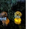 Solar floor plug resin lawn light Atmospheric decorative floor plug light New puppy lawn light Garden courtyard