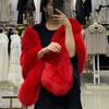 Brand New Fur Women's Shawl Cape Eco-friendly Mink Fox Fur Mink Coat