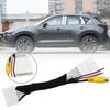 Car Rearview Camera Adapter Cable for CX5 and 2 Back Up Video Input Replacement Connector with ABS and Copper Wire