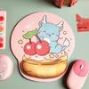 Pacha Dog Rubber Wrist Support Mouse Pad & Cute Keyboard Hand Rest Desk Pad - Ins Style