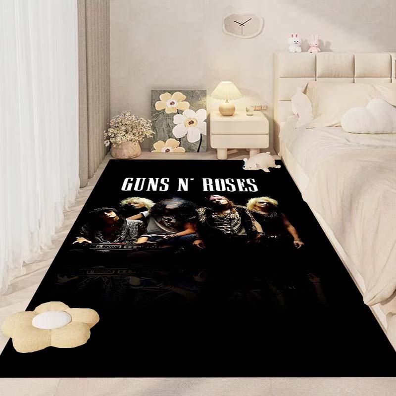 Cool Band G-Guns N-N R-Roses Rock Room Mats Anti-slip Absorb Water Long Strip Cushion Bedroon Mat Household Carpets