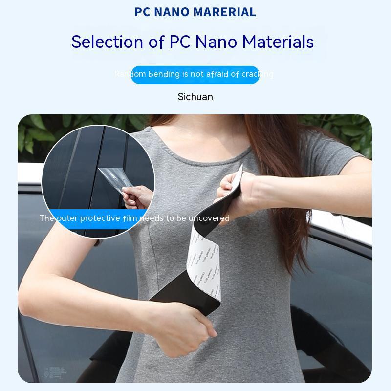 For Land Rover Range Rover Sport L494 2014 - Car Middle Column PC Window Trim Decoration B C Pillar Strip Protective Cover