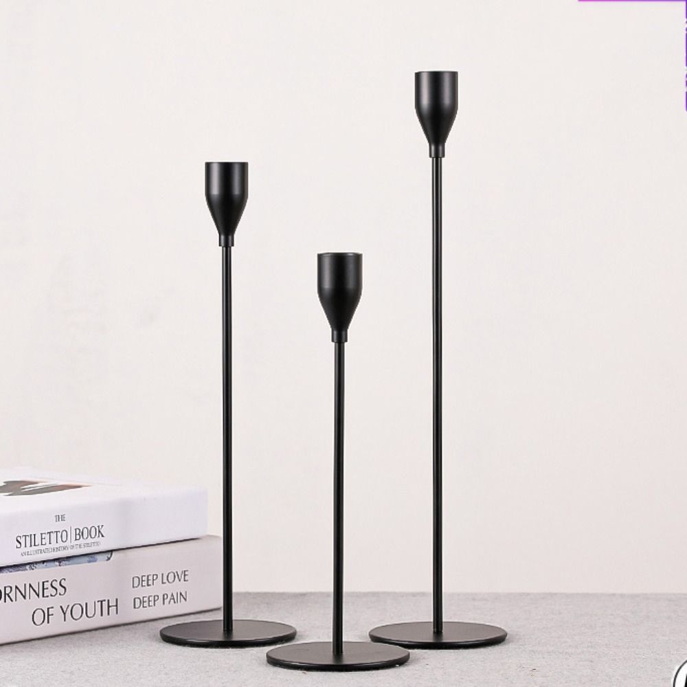 Decoration Luxury For Wedding Table Metal Home Decor Candle Stand Tabletop Ornament Candlestick