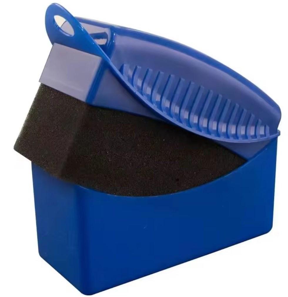 2Piece Car Tires Waxing Polishing Cleaning Wipe Washing Tire Tyre Wheel Rim Trim Contour Detailing Dressing Shine Pad Sponge