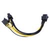 5Pcs Power Supply Cable 6Pin to Dual 8pin 6+2 GPU Graphics Connector Conversion Line