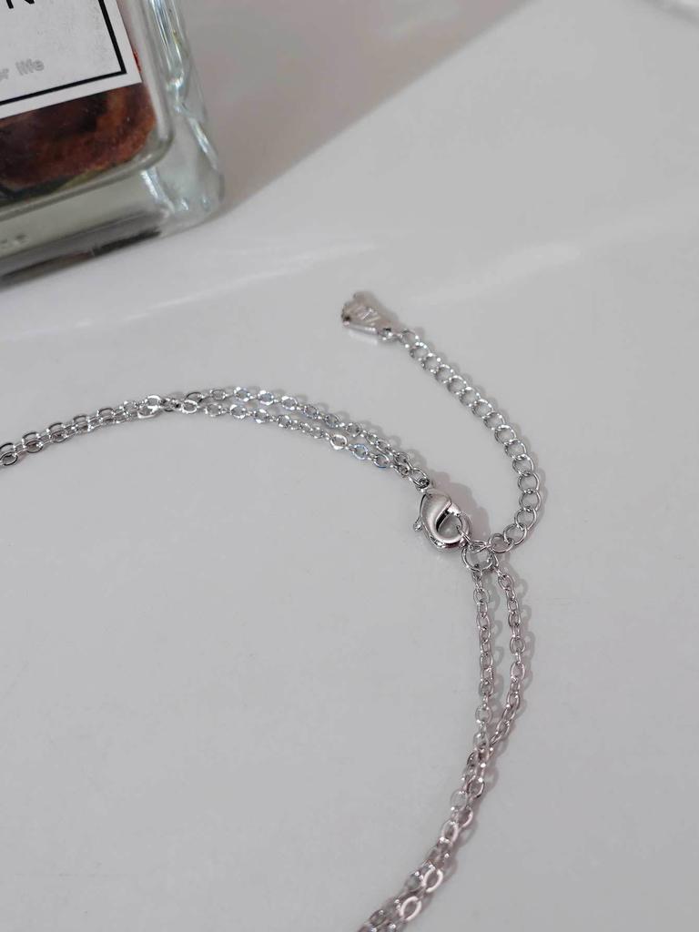 Geometric Square Zircon Anklet Simple Design Sense Niche Foot Chain Femininity High-End Foot Decoration