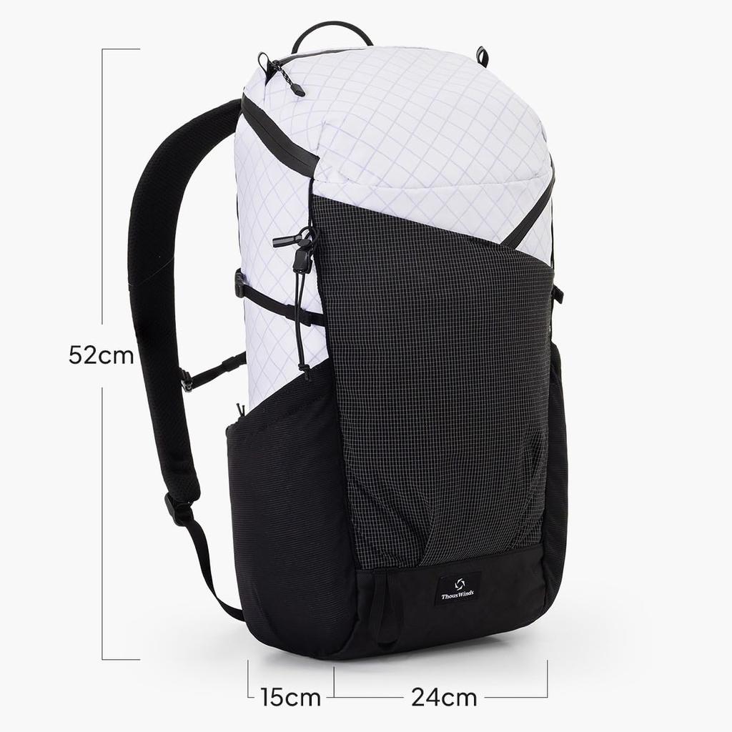 Thous Winds Large Capacity Outdoor Backpack, Mountaineering, Hiking, Trekking, 20+5L, Ultra-Lightweight 500g, Breathable, Waterproof, Multifunctional,
