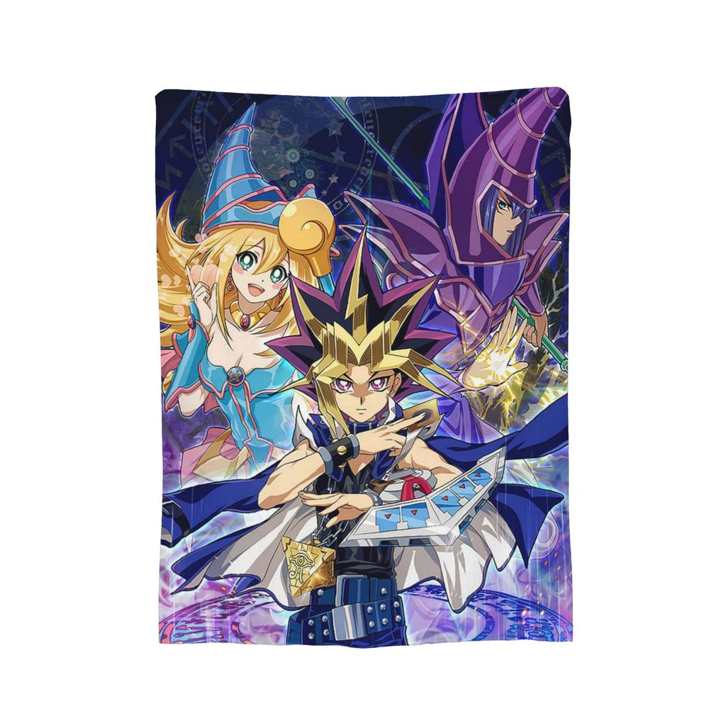 Yu-Gi-Oh!  Velvet Throw Blanket Japanese Anime Manga Aesthetic  Blanket for Bed Travel Soft Quilt,