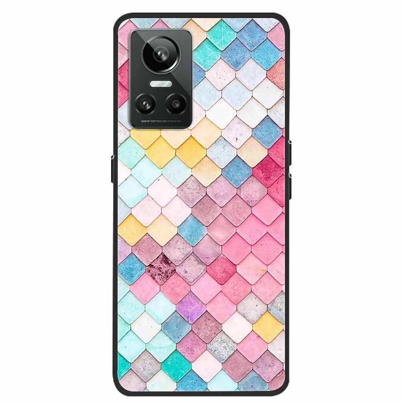 Mobilskal För Realme GT Neo3 Fodral Svart Silikon Mjuk Baksida För Realme GT Neo 3 Mobilskal Fodral RealmeGT G T Neo 3 Coque