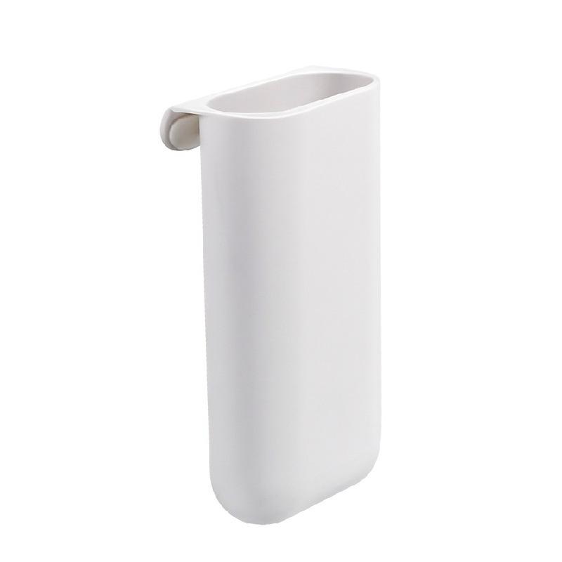 

1pc Stick On Desktop Stationery Desk Organizer Brush Pot Plastic Pen Holder Pencil Box Office Makeup Storage белый