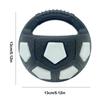 Football Shape Dog Toy with Handle Squeaky Dog Toy Ball Chew Toy for Puppies Indoor Outdoor
