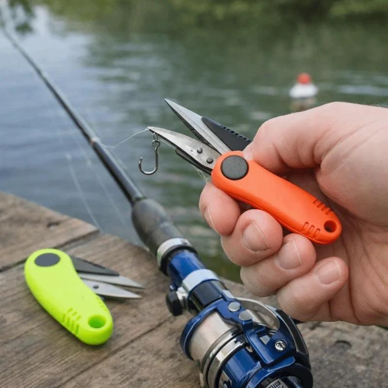 Stainless Steel Folding Scissors Multifunction Tool Durable Construction Fishing Line Cutter Rust Proof Foldable Design