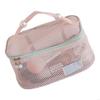 Fashionable Makeup Organizers With Zippered Pockets Breathable Mesh Designs HX6C