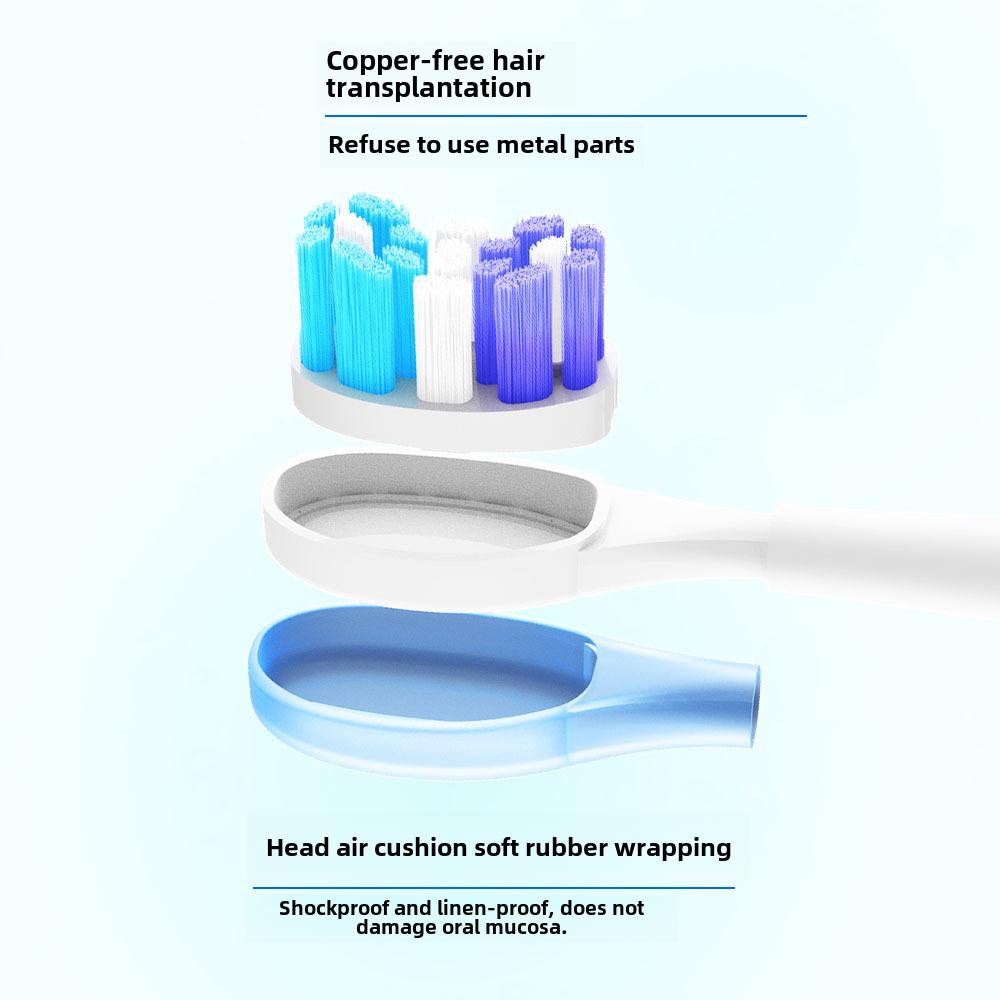4 Pcs/Pack Replacement Brush Heads For usmile Electric Toothbrush Head Copper Free Shock-absorbing
